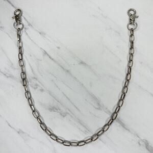 Silver Tone Metal Oval Chain Link Pants Chain Wallet Chain ✨